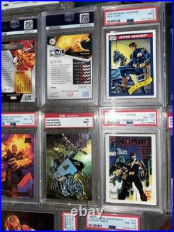 Huge Marvel cards Lot PSA CGC SGC BGS Graded Slabs Bonus Comic Trading Cards