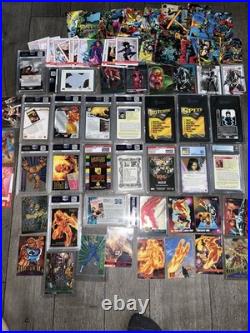 Huge Marvel cards Lot PSA CGC SGC BGS Graded Slabs Bonus Comic Trading Cards