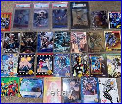 Huge STORM Marvel Cards Collection PSA SGC + Storm Marvel cards check pics