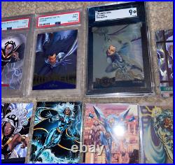 Huge STORM Marvel Cards Collection PSA SGC + Storm Marvel cards check pics
