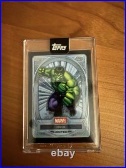 Hulk 2025 Topps Marvel Mint Platinum Black Minted Refractor /10 SSP #109