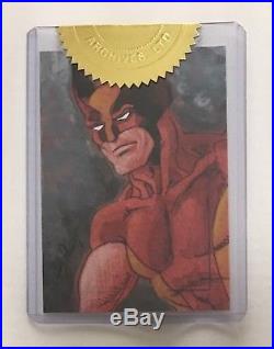 INCENTIVE SKETCH CARD WOLVERINE by Andy Price 2009 Marvel X-Men Archive