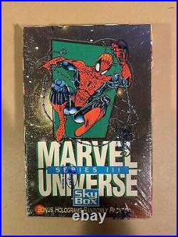 Impel Marvel Universe Series 1, 2, 3 Factory Sealed Trading Card Boxes 1990