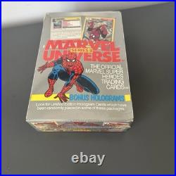 Impel Marvel Universe Series II Trading Card Box 1991 Spider-Man Bonus Holograms