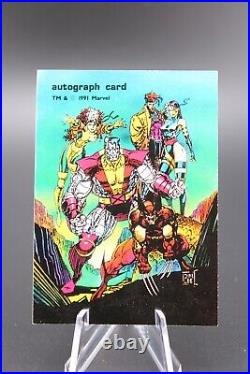 Jim Lee Autograph Card 1991 Marvel Comic Images RARE Chase Card