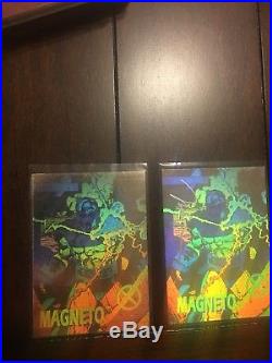 Jim Lee Signed X-Men Impel Series 1 RARE Magneto Hologram Card Marvel Comics 92
