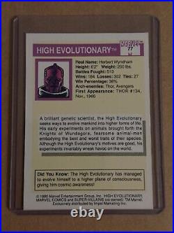 Key 1990 MARVEL UNIVERSE Series 1 Impel Trading Card HIGH EVOLUTIONARY #77