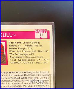 Key RED SKULL #81 Marvel Comics IMPEL Grail Trading Card 1990 Series 1
