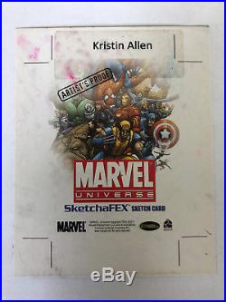 Kristin Allen artist proof AP sketch card Marvel Universe X-23 4x5