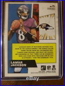 Lamar Jackson Football 2020 Donruss Marvel Ravens SSP. Card # M-LJ