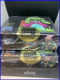 Lot of 2- 1992 SkyBox Marvel Masterpieces Trading Cards Sealed Box(36 packs)