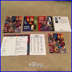 Lot of 5 Marvel X-men Sell Sheet Folders 1994 1995 Masterpieces Universe Sets