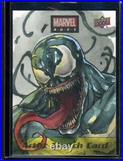 Lydi Li Venom 1/1 2020 Upper Deck Marvel Ages Sketch Card