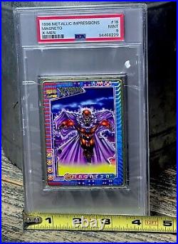 MAGNETO PSA GRADED POP 1? 1996 Marvel Metallic Impressions X-Men THICK SLAB