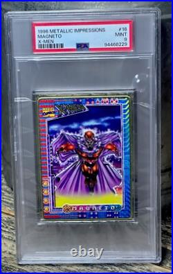 MAGNETO PSA GRADED POP 1? 1996 Marvel Metallic Impressions X-Men THICK SLAB
