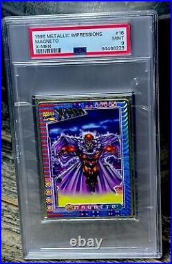 MAGNETO PSA GRADED POP 1? 1996 Marvel Metallic Impressions X-Men THICK SLAB