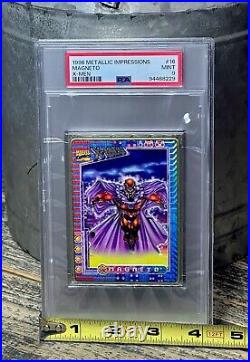 MAGNETO PSA GRADED POP 1? 1996 Marvel Metallic Impressions X-Men THICK SLAB