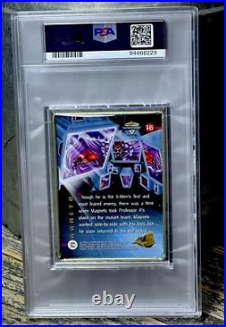 MAGNETO PSA GRADED POP 1? 1996 Marvel Metallic Impressions X-Men THICK SLAB