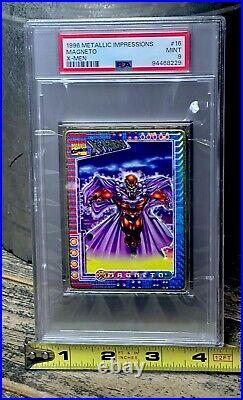 MAGNETO PSA GRADED POP 1? 1996 Marvel Metallic Impressions X-Men THICK SLAB