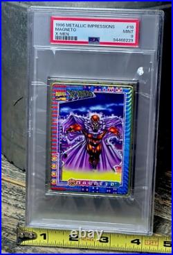 MAGNETO PSA GRADED POP 1? 1996 Marvel Metallic Impressions X-Men THICK SLAB