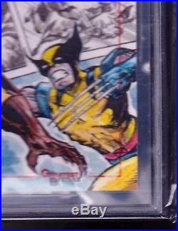 MARVEL GREATEST BATTLES Warren Martineck 5x7 Wolverine vs Sabertooth Sketch Card