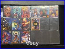 MARVEL MASTERPIECE 1994 Complete Set. 140/140 Cards + Holo & Power Blast Cards