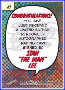 MARVEL SILVER AGE (1998)-Autograph Insert #A1 STAN LEE / THE MAN! ^