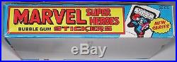 MARVEL SUPER HEROES BUBGUM STICKERS BOX 1976 Topps FULL BOX MINT Packs