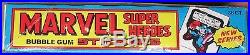 MARVEL SUPER HEROES BUBGUM STICKERS BOX 1976 Topps FULL BOX MINT Packs