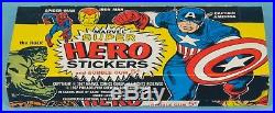 MARVEL SUPER HERO STICKERS 1967 FULL MINT BOX 24 PACKS Capt America Hulk Thor