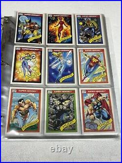 MARVEL Series 1 1990 Impel Trading Cards Complete 162 Base Set Pack Fresh NM/M