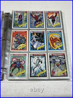 MARVEL Series 1 1990 Impel Trading Cards Complete 162 Base Set Pack Fresh NM/M