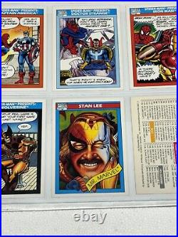 MARVEL Series 1 1990 Impel Trading Cards Complete 162 Base Set Pack Fresh NM/M