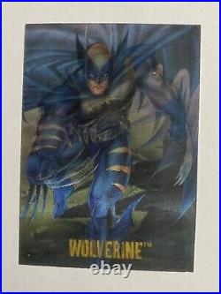 MARVEL Vs. DC 1995 RARE MIRAGE Lenticular Card WOLVERINE & BATMAN as DARK CLAW