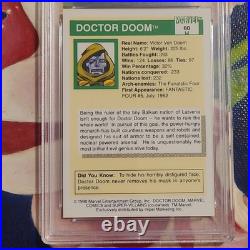 Marvel 1990 Marvel Universe Doctor Doom #60 Base Set Non-Sport Card PSA 10