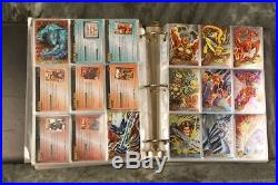 Marvel 1993 1994 1995 Marvel Trading Card Binder Lot Flair Fleer Signature X-Men