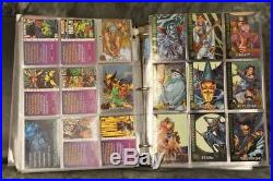 Marvel 1993 1994 1995 Marvel Trading Card Binder Lot Flair Fleer Signature X-Men