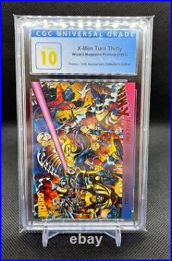 Marvel 1993 X-Men Turn Thirty 30th Anniversary 1993 Wizard Promo Card #1 CGC 10