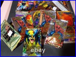 Marvel 1994-95 HUGE 380+ TRADING CARD LOT! UNIVERSE! FLAIR! METAL! EMPTY PACKS