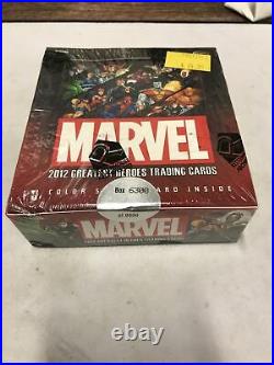 Marvel 2012 Greatest Heroes Trading Card Game Sealed Booster Box TCG Upper
