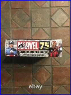Marvel 75th ANNVERSARY 2014 Factory Sealed Trading Card Hobby box Sketch Card