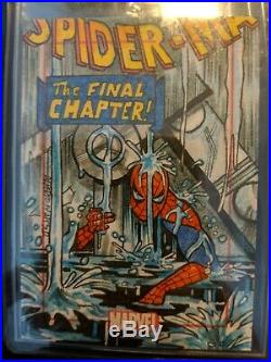 Marvel 75th Anniversary Sketch Spiderman The Final Chapter Cover
