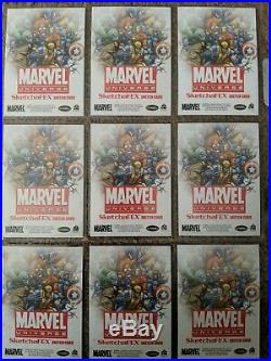 Marvel 75th Anniversary Warren Martineck 9 Card Incentive Sketch Set