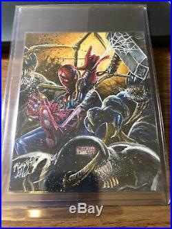 Marvel 75th Anniversary/premier/greatest Battle Glebe Spider-Man Endgame Sketch