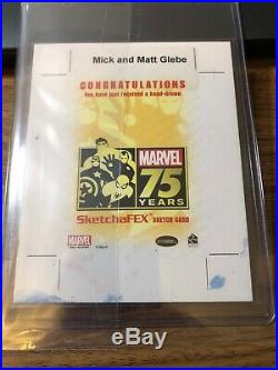 Marvel 75th Anniversary/premier/greatest Battles Glebe Ironman Endgame Sketch