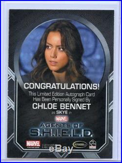 Marvel Agents of S. H. I. E. L. D. Chloe Bennet Skye Auto Case Incentive Autograph