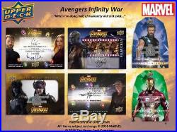 Marvel Avengers Infinity War Hobby Box (upper Deck 2018)
