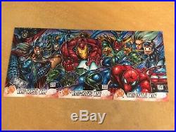 Marvel Avengers Kree Skrull War Artist Proof 3 Puzzle Sketch Card AP Melike Acar