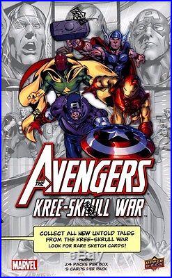Marvel Avengers Kree-skrull War 12 Box Case Blowout Cards