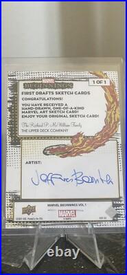 Marvel Beginnings Volume 1 Moon Knight Sketch Card 1/1 Jeffery Benitez Marvel Beginnings Volume 1 Moon Knight Sketch Card 1/1 Jeffery Benitez